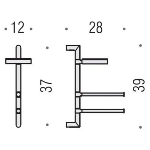 Стойка для ванной Colombo Planets настенная - фото 3