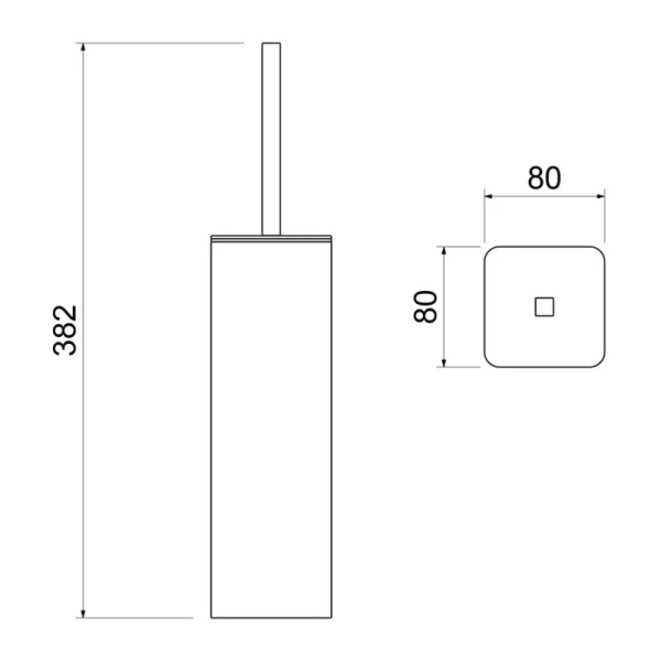 Ершик Timo Torne золото матовое - фото 4