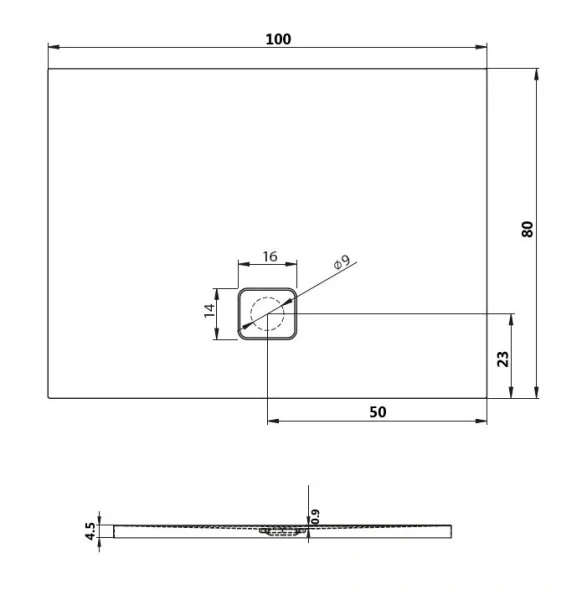 Душевой поддон акриловый Riho Basel 404 100x80 см, акриловые - фото 4