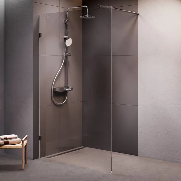 Душевая перегородка Am.Pm X-Joy 120 см профиль матовый хром, в наличии - фото 7