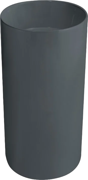 Раковина напольная SantiLine 45 см серая матовая - фото 1