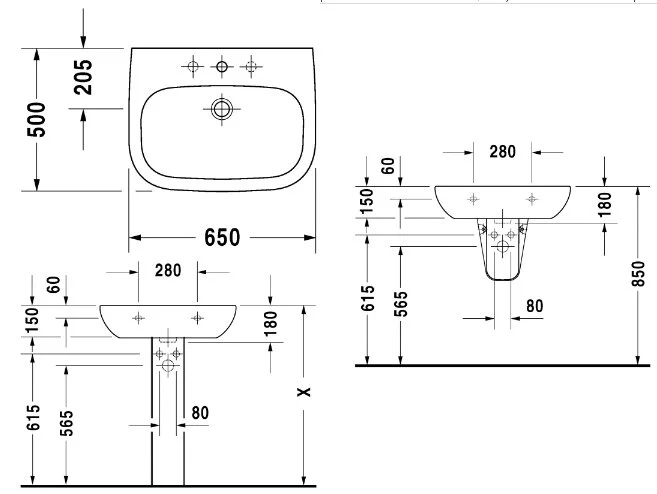 Раковина Duravit D-Code 23106500002 - фото 2