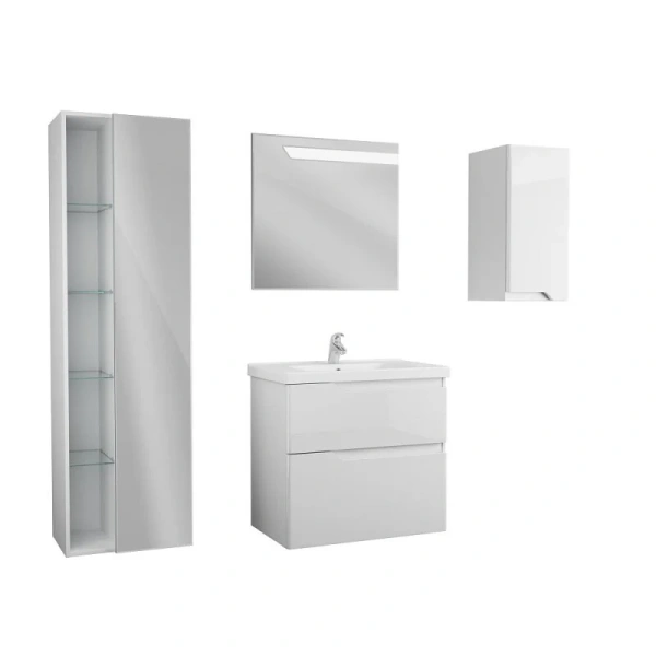 Тумба с раковиной подвесная OWL 1975 Hella OW24.12.00 80 см два выдвижных ящика - фото 3