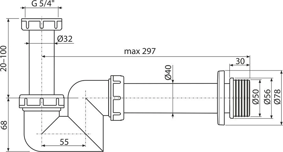 Сифон для биде Ravak DN 40 index_1 - фото 3