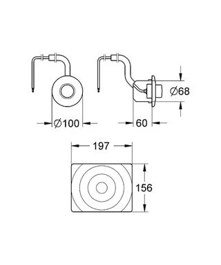 Смывная клавиша Grohe Surf 37059000 - фото 2
