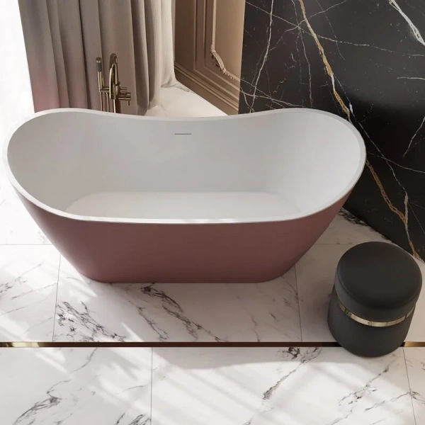 Ванна акриловая Corpa Nera Paganini CN130117, 170 х 80 см, розовый матовый, другие - фото 8