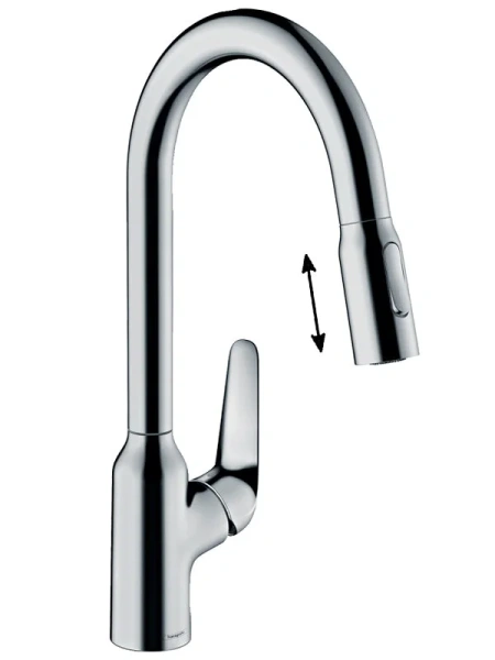 Смеситель для кухни Hansgrohe Focus M42 с вытяжным душем - фото 1