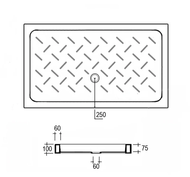 Душевой поддон RGW CER CR-148 140х80 см белый - фото 2