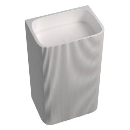 Раковина напольная Abber Stein белая матовая - фото 1