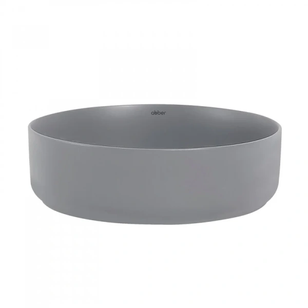 Раковина Abber Bequem 40 см серая матовая, другие - фото 4