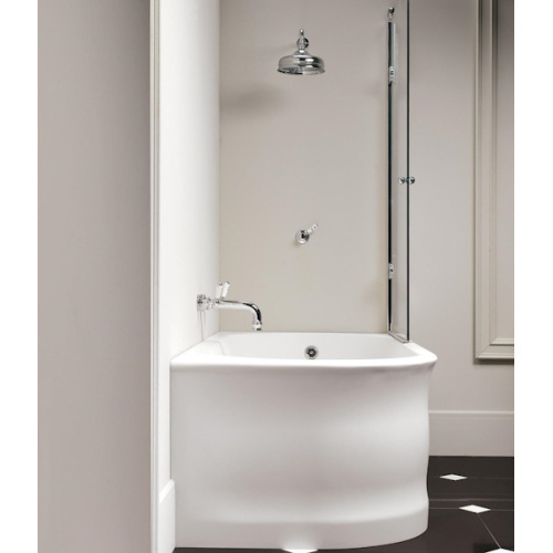 Ванна угловая правосторонняя из материала White Tec, цвет белый, Devon&Devon Wave, по запросу - фото 5