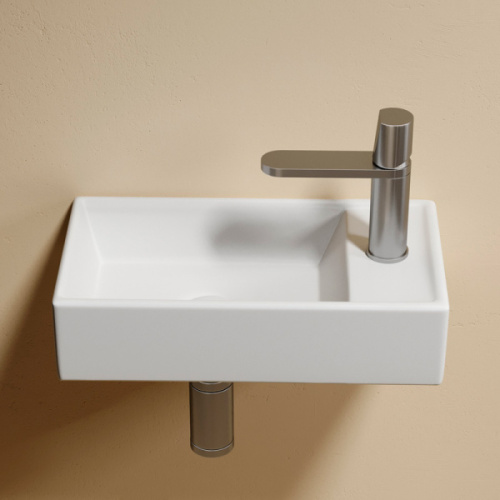 Раковина Ceramica Nova Element 40 см чаша слева белая матовая - фото 3