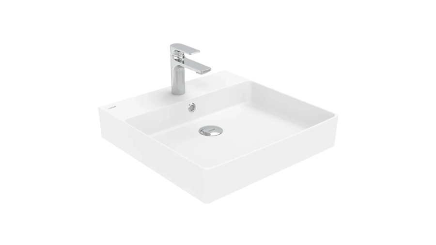 Раковина Creavit Volga 50 см квадратная - фото 1