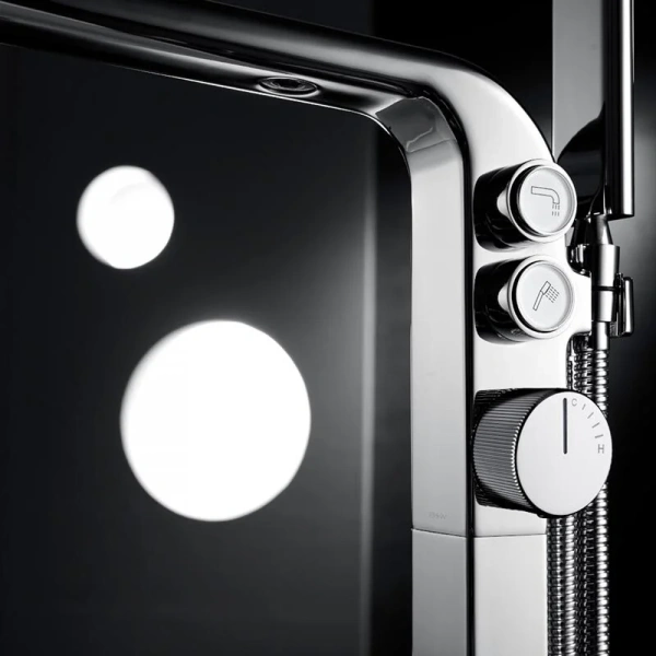 Смеситель для ванны Black&White Universe 7642 напольный - фото 4