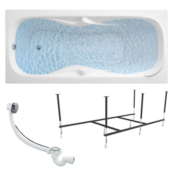 Ванна акриловая 1MarKa Dipsa 12017894кс2+, 170 x 75 см, цвет белый - фото 3