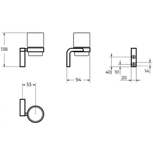 Стакан для ванной Art&Max Ultima AM-8930 - фото 2