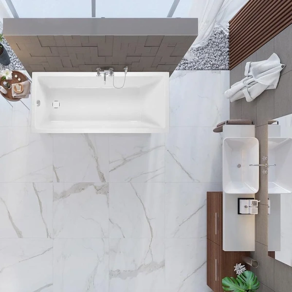 Ванна акриловая Vagnerplast Cavallo 150×70 см белая - фото 3