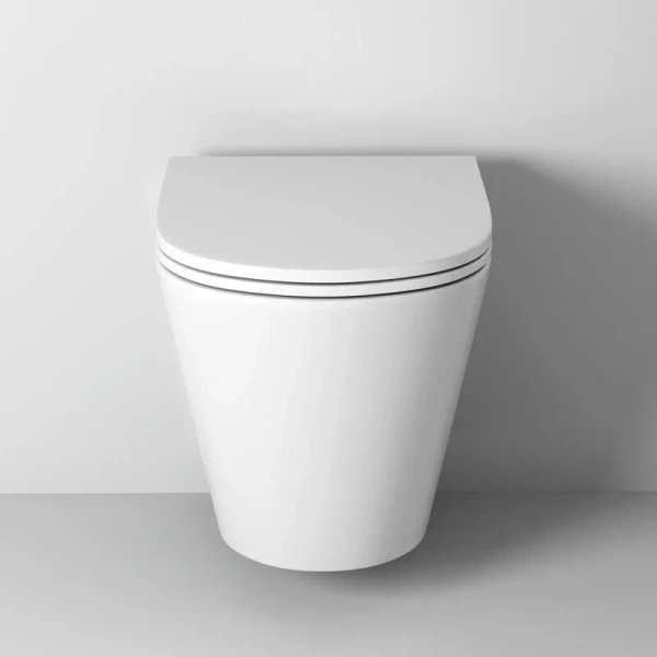 Унитаз подвесной Grossman безободковый, недорогие, безободковые, сиденье с микролифтом , с антивсплеском - фото 6