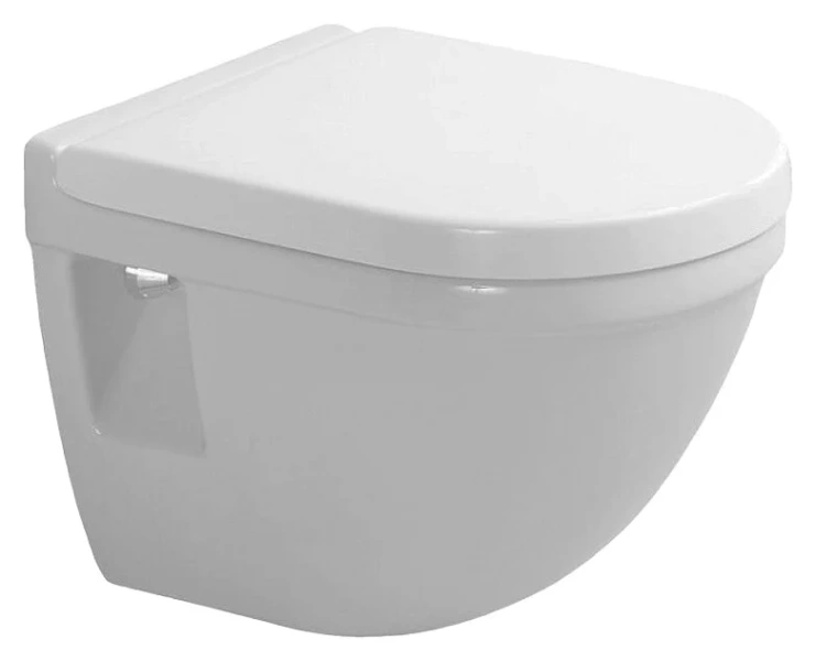 Унитаз подвесной Compact Duravit Starck 3 2202090000, сиденье с микролифтом , с антивсплеском - фото 6