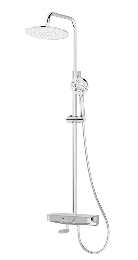 Душевая стойка IDDIS Shelfy SHE латунь - фото 1