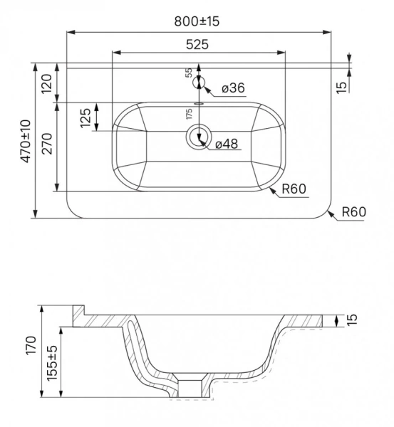 Тумба с раковиной подвесная IDDIS Edifice 80 см белая, белая - фото 7