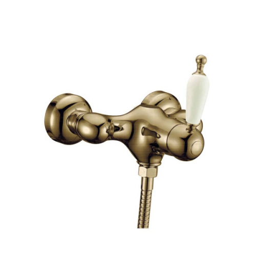Смеситель для душа Boheme Medici Ripresa бронза ручка черная - фото 3