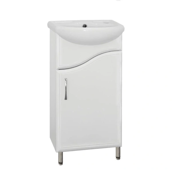 Тумба с раковиной напольная Style Line Эко Волна ЛС-00000093 40 см с дверцей - фото 1