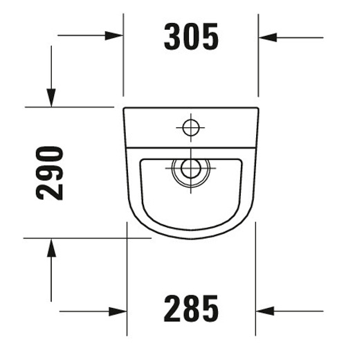 Писсуар подвесной Duravit D-Code белый - фото 4