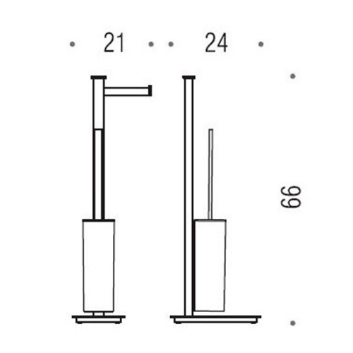 Стойка для ванной Colombo Units B9107 напольная - фото 3