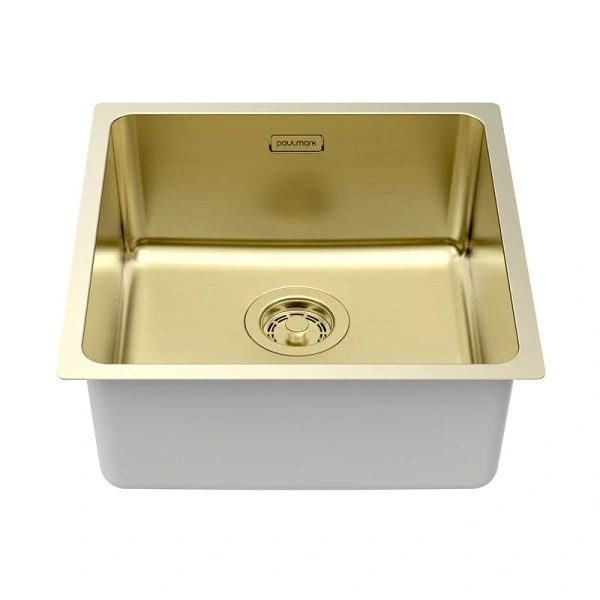 Мойка для кухни Paulmark Yuni 44 см светлое золото - фото 3