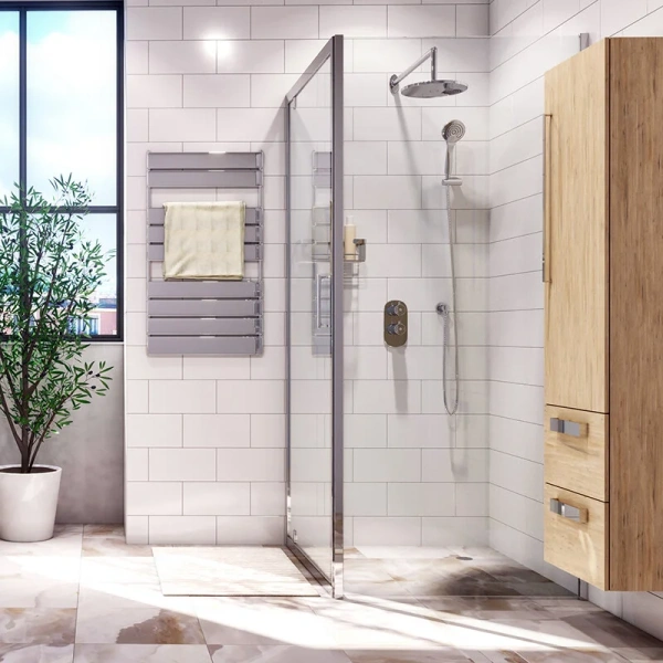 Душевой уголок WasserKRAFT Berkel 120х100 см профиль хром, с низким поддоном - фото 8