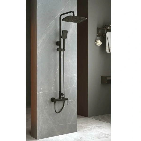 Душевая стойка Belbagno Acqua черная матовая - фото 3