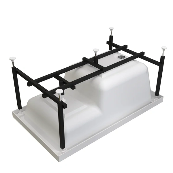 Акриловая ванна Радомир Джоанна 2-78-0-0-1-253Р, 120 x 70 см, фронтальный экран, каркас разборный в комплекте, белая, 120 см - фото 9