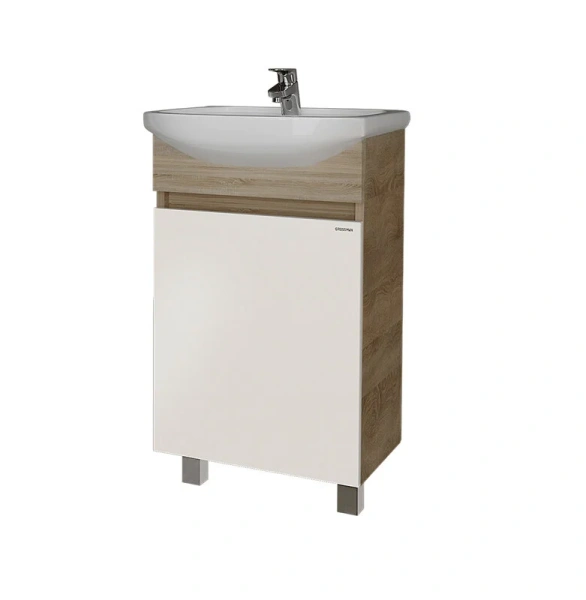 Тумба с раковиной напольная Grossman Поло 51 см с распашной дверцой