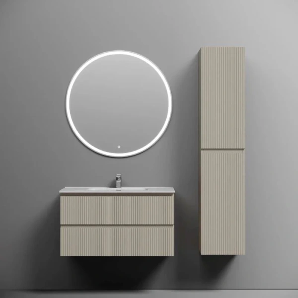 Тумба под раковину подвесная Sancos Snob T 90 см Beige Soft, 90 см - фото 6