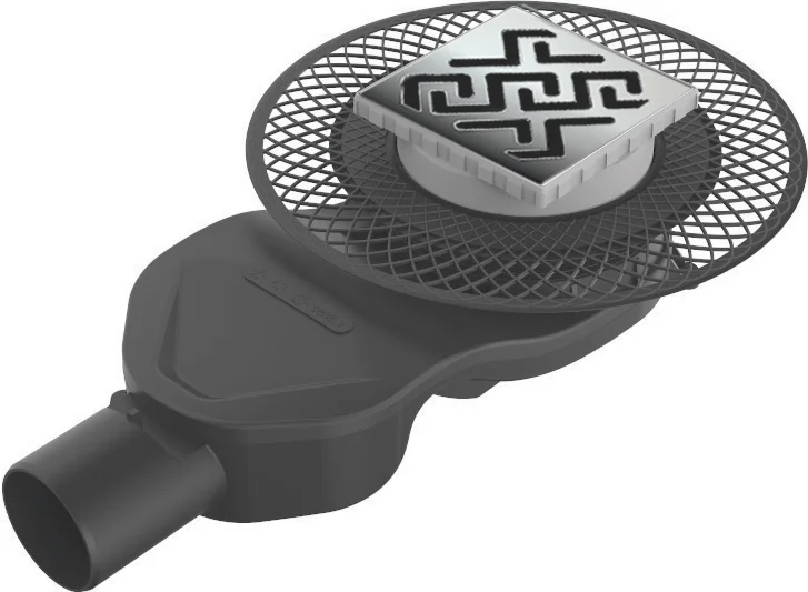 Душевой трап BERGES PLATZ Norma 10 см хром матовый - фото 1