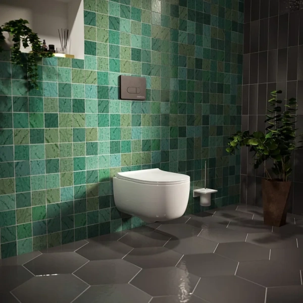 Унитаз с инсталляцией BERGES Novum кнопка D5 черная, с инсталляцией index_1 - фото 5