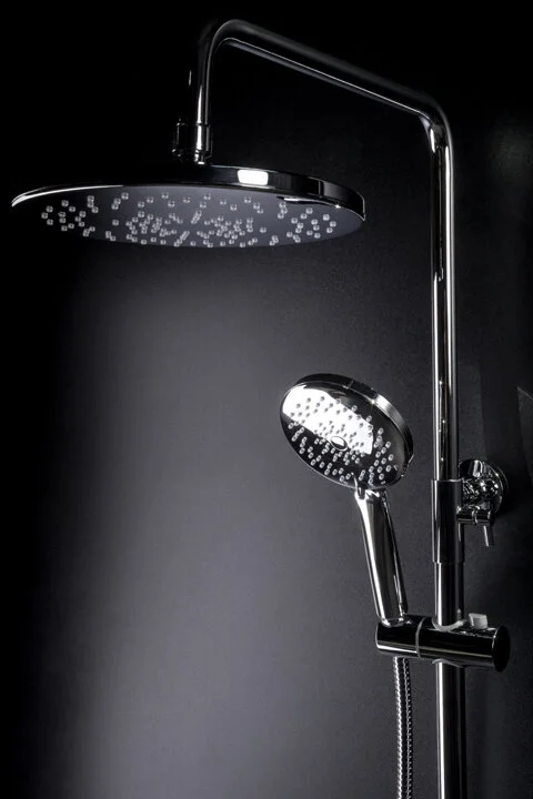Душевая стойка Boheme Spectre gunmetal, с тропическим душем - фото 4