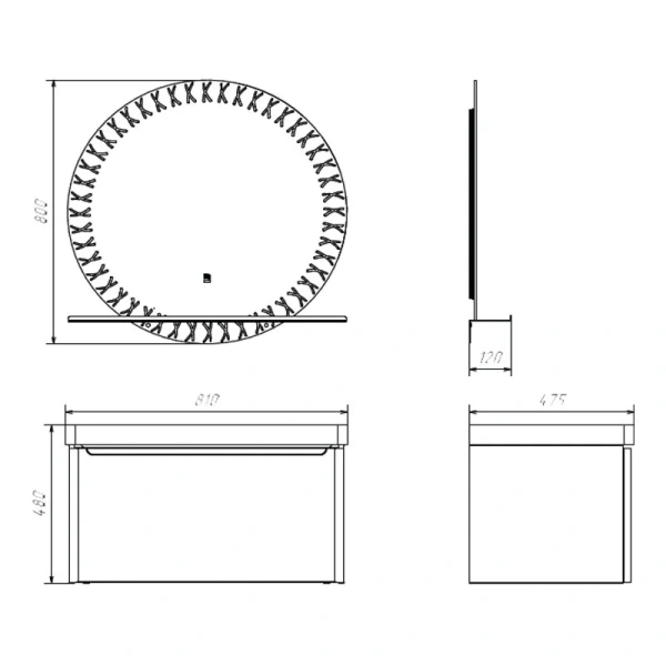 Тумба с раковиной подвесная Comforty Арзамас 80-1 80 см белый глянец - фото 2