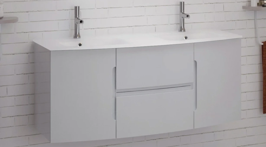 Раковина мебельная Jacob Delafon Nona 140 см белая, современные, hi-tech - фото 2