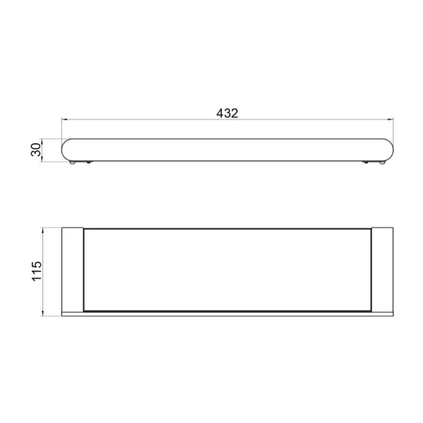 Полочка для ванной Timo Saona черная - фото 3