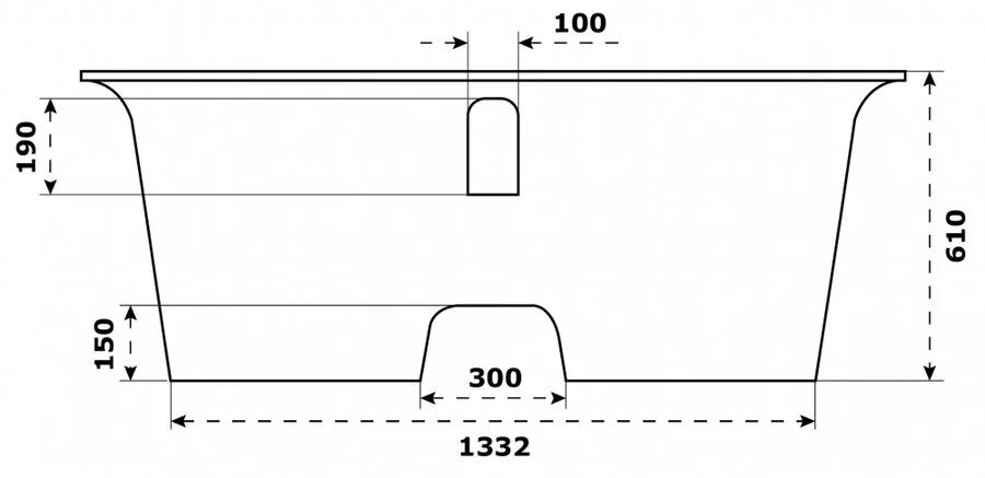 Ванна из искусственного камня Good Door Венеция 170 x 80 см, белый, ВА00003 - фото 2