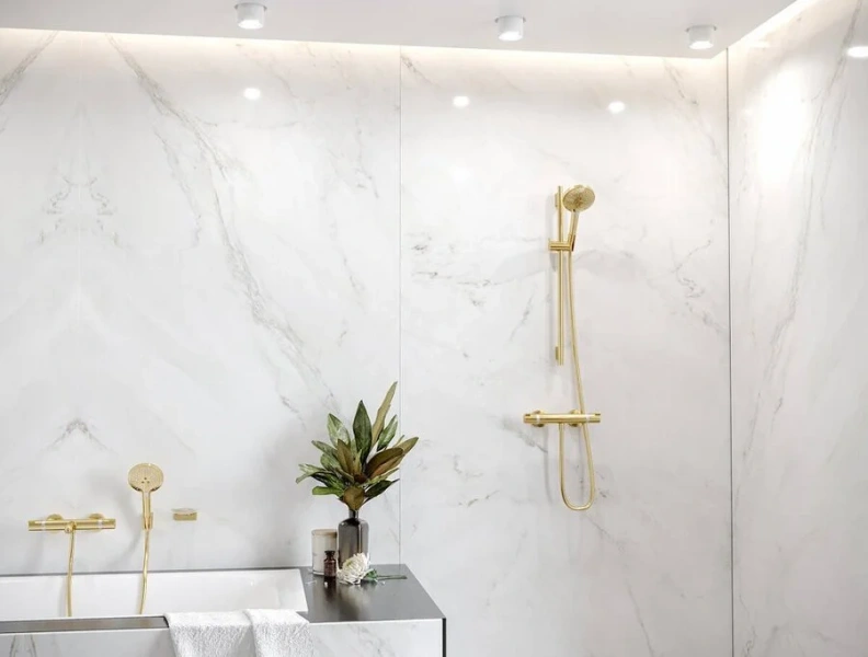 Смеситель для ванны Hansgrohe Ecostat термостатический, хром - фото 4