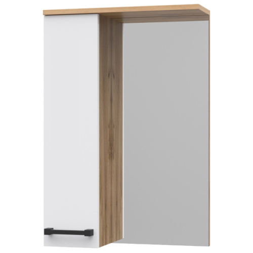 Зеркальный шкаф Misty Крафт 50 см левый, в наличии - фото 2