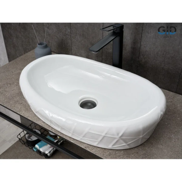 Раковина GID Creativo 777s 60 см белая - фото 3