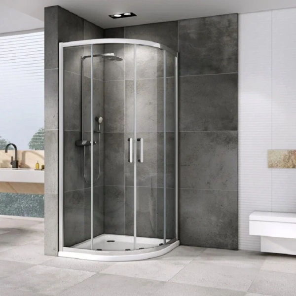 Душевой уголок Abber Schwarzer Diamant 80x80 см стекло прозрачное, 80х80 - фото 5