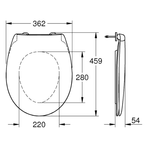 Унитаз напольный приставной безободковый Grohe Bau Ceramic 39431000 - фото 4