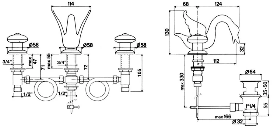 Смеситель для раковины Migliore Ermitage хром, для раковины - фото 2