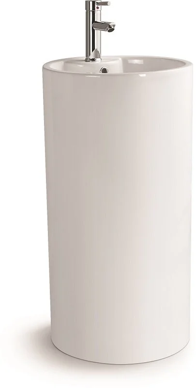 Раковина напольная SantiLine 46 см белая - фото 1