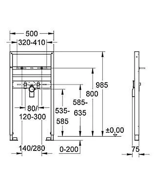 Инсталляция для раковины Grohe Rapid SL 38541000 - фото 3